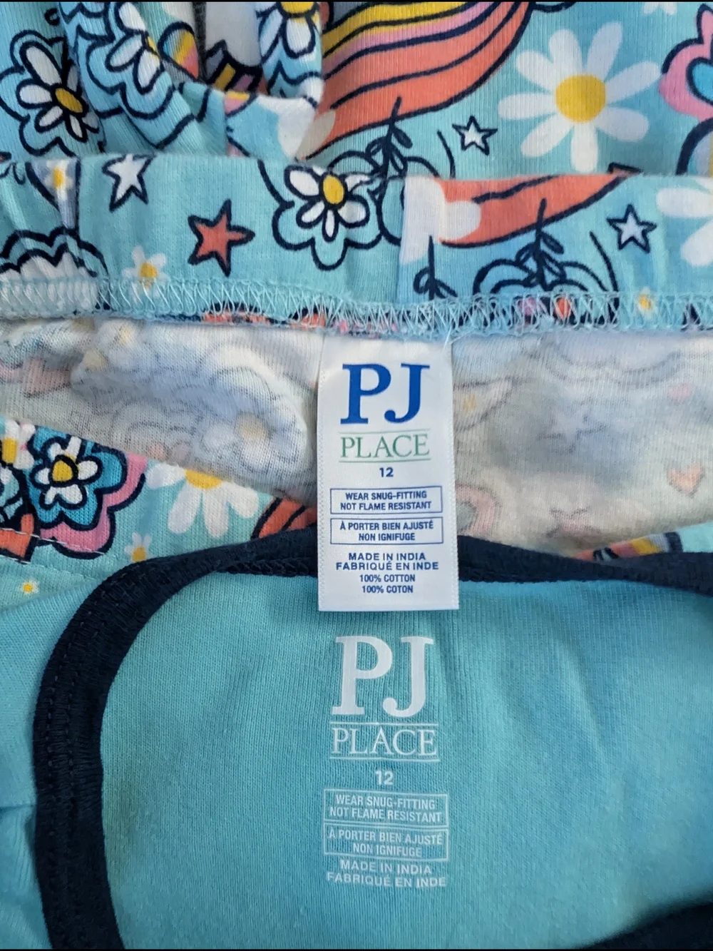 Girls Pink & Blue Butterfly PJ set